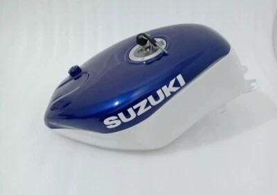 APTO PARA Suzuki RGV250 vj22 1991-1994 azul blanco aluminio gasolina tapa tanque grifo Foto 1 de 4