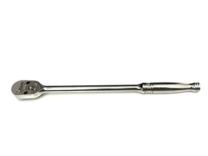 Snap On Tools NEW FL100 3/8" Drive 100 Tooth Chrome Long Slim Fixed Ratchet USA - Picture 1 of 8