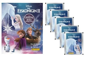 Panini La Reina del Hielo 2 pegatinas de cristal congelado álbum de colección + 5 bolsas de bordado - Imagen 1 de 1