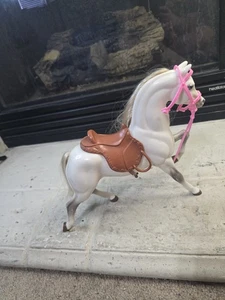 1999 Mattel Barbie Puppe Pferde Brushable Beauties Dapple Grey, 11 Zoll läuft - Bild 1 von 15