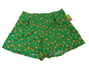 Tabitha pantaloncino donna marrone a vita alta taglie forti 2X verde - Foto 1 di 10