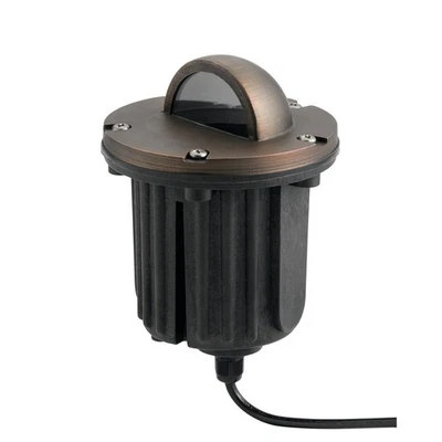 Kichler 15499CBR Landscape 5" Side Throw In-ground Accent Light Centennial Brass - Image 1 of 3