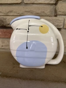 Cosmic Planet Studio Pottery MODERNIST Planets Water Pitcher Art Deco Abstract - Picture 1 of 8