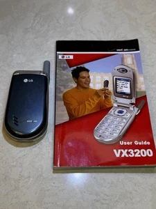 Cellulare Vintage Blu LG VX3200 Verizon Wireless Flip Display a Colori Guida Utente - Foto 1 di 15