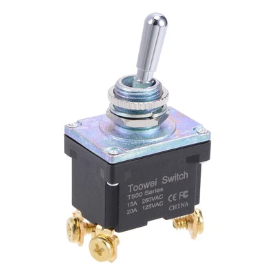 DPST Rocker Toggle Switch Heavy-Duty 15A 250V 20A 125V 4P anear ON/OFF Switch Foto 1 de 3