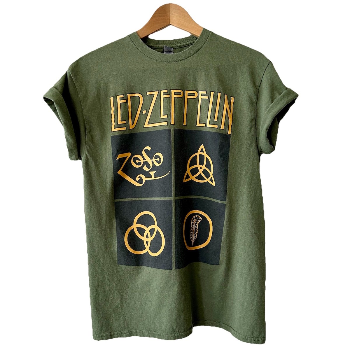 Camiseta Led Zeppelin Hombre Camiseta Led Zeppelin Shook Me Para Mujer  Negro/gris, Corte Ancho, 100% Algodón Led Zeppelin Camiseta