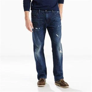 NEU LEVIS 569 LOCKERES GERADES BEIN BLAUE HERRENJEANS 32 x 34 0005690215 - Bild 1 von 1