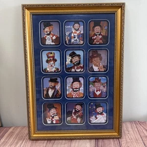 Red Skelton ‘A Frame of Coasters’ reproduction of paintings-12 coasters. Papers - Picture 1 of 9