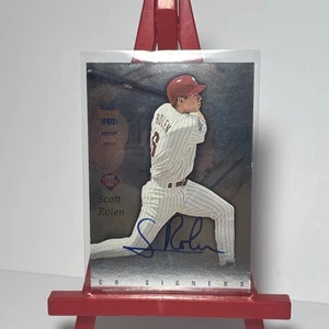 1997 Topps Stadium Club CO SIGNERS #4 Gregg Jefferies Scott Rolen RARE Auto HOF - Picture 1 of 2