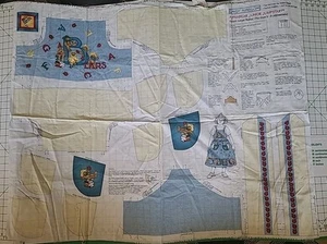 Daisy Kingdom Alphabet Bear Junior Jumpstart Jumper Fabric Panel Child Sizes 3-8 - Picture 1 of 5