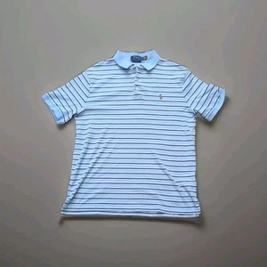 Polo Ralph Lauren Classic Fit Shirt Size Medium Blue Flesh Pony Ruby Preppy - Picture 1 of 7