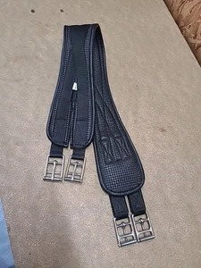 Thorowgood Waffle Weave, Shaped, girth, Black ,34”. (ref. 266R) - Picture 1 of 8