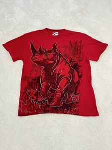 Vintage Y2K Ecko Unltd. Red Rhino Graphic T-Shirt Size Small - Picture 1 of 7