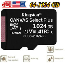 Kingston Micro SD Memory 4K Cards Camera 64 128 256 512 1024 GB Class 10 TF Lot
