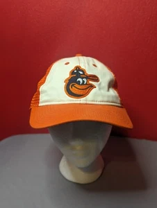 Vintage Nike Baltimore Orioles Cooperstown MLB Trucker Snapback Hat Orange - Picture 1 of 7