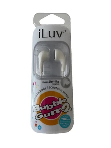 iLuv Bubble Gum 2 Stereo Earbuds - White - Picture 1 of 3