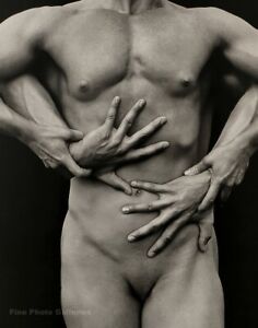 1987 Vintage HERB RITTS Male Nude Body MIMI n TONY Muscle Torso Photo Art 11x14