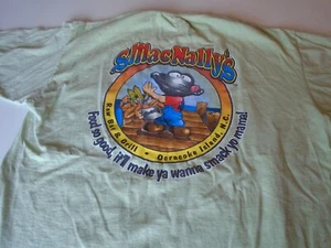 Ocracoke Island NC, smacnallys raw bar , grill mens xl t shirt green frog crab - Picture 1 of 6