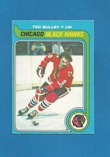 Ted Bulley 1979-80 O-PEE-CHEE OPC Hockey #128 (NM)(OC) Chicago Blackhawks