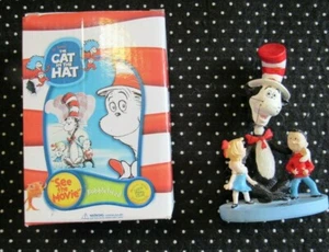 DR SEUSS GATTO NEL CAPPELLO BOBBLEHEAD o CAKE TOPPER, STATUINA BAMBINI film universale - Foto 1 di 11
