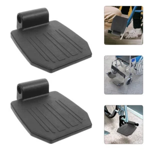 2 Pcs Wheelchair Footrest Pads for Footplates Patient Replacement Pedal - Picture 1 of 12