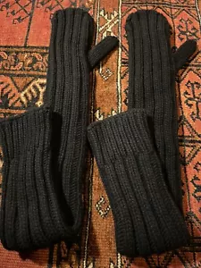 sacai long black knit mittens NWOT retail $350 - Picture 1 of 5