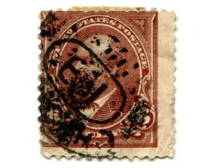 US Scott 271 Garfield 6c 1895 Brown Postage Stamp Hand Cancel Used - Picture 1 of 2