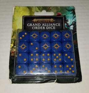 Warhammer Age of Sigmar: Grand Alliance Order Dice Set Damaged Box GAW80-20