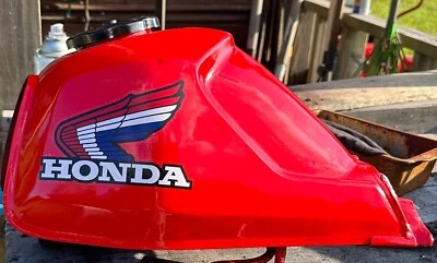 LICENSED HONDA  UNIVERSAL ATV ATC Quad Fuel Gas Tank Wings Decal Sticker SET - Image 1 of 4