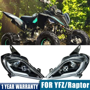 For 2006 - 2024 YAMAHA RAPTOR YFZ 450 700R YFM 250 350 700 LED Headlights Set/2 - Picture 1 of 12