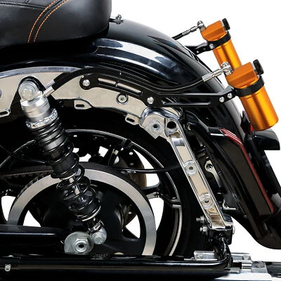 Remote Reservoir Rear Suspension Shocks For Harley Street Road Glide King 14-24 - Image 1 of 4