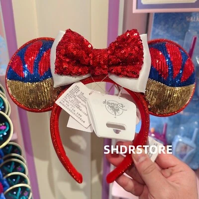 Disney Auténtico 2024 Blancanieves Minnie Mouse Oreja Diadema Shanghai Disneyland Foto 1 de 3