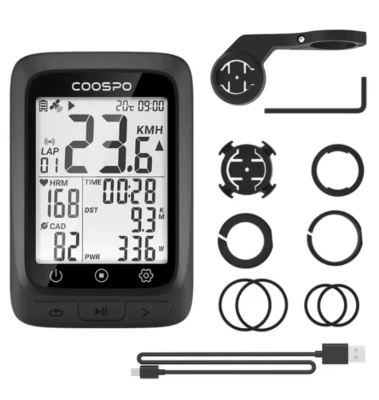 KIT COOSPO BC107 ciclocomputer GPS+Supporto verticale - Immagine 1 di 4