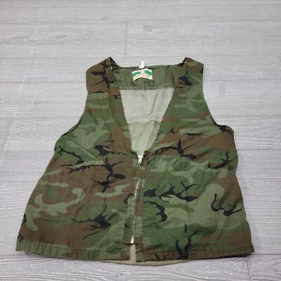 Vtg Game Winner Sportswear Duck Camo Hunting Vest Game Pouch Camouflage M/L - Image 1 of 4