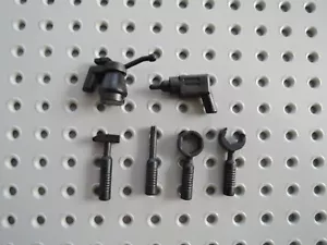 Lego Werkzeug 6246 6 Teile schwarz Ölkanne Bohrmaschine Schlüssel Hammer etc. - Bild 1 von 1