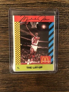 Michael Jordan 1990 McDonalds Sports Tips #1 The Lay Up Perforated Chicago Bulls - Picture 1 of 2
