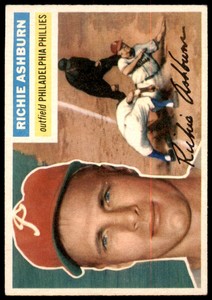 1956 TOPPS RICHIE ASHBURN 120 NRMT BASEBALL PHILADELPHIA PHILLIES