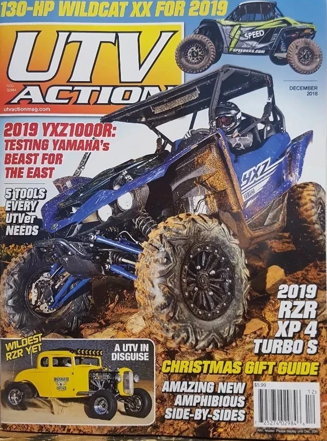 UTV Action Dec 2018 Christmas Gift Guide Wildcat Yamaha FREE SHIPPING CB - Image 1 of 1