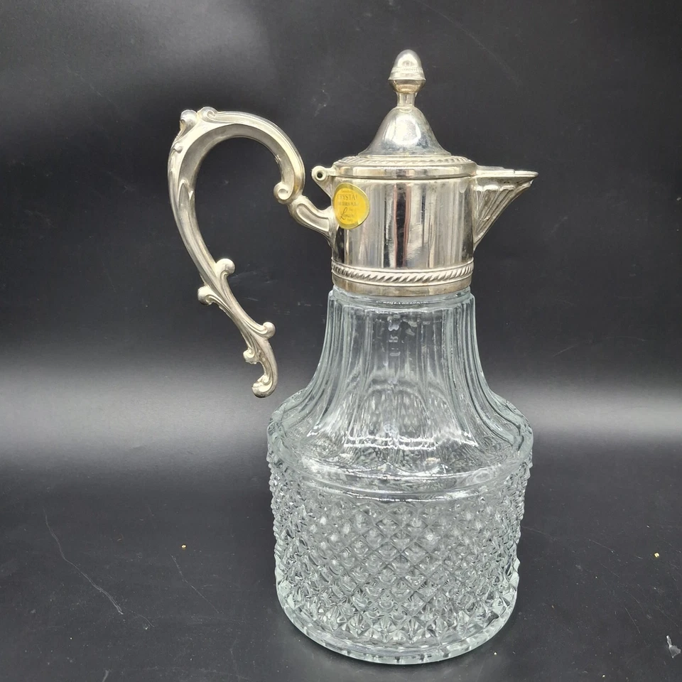 复古 LEONARD 水晶银盘 CLARET,水罐,意大利,10.5 — 第 1/4 张图片