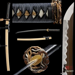 40''Hadori-polishing Clay Tempered T10 Steel Japanese Samurai Katana Sharp Sword - Picture 1 of 12