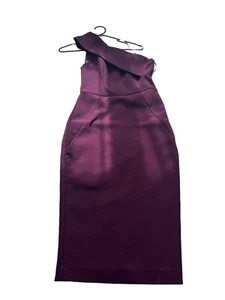 Portmans Signature One Shoulder Bodycon Side Zip Evening Dress Size 8 - Picture 1 of 8