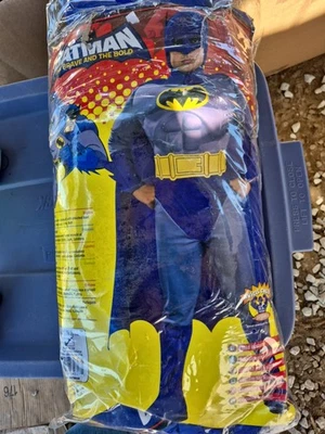 DC Comics Batman Kids Large 12-14 AGE 8-10 Halloween Boys Costume Rubies  - Image 1 of 2