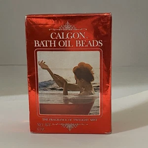 Cuentas de aceite de baño Calgon Twilight Mist de colección caja de 6 OZ sellada nuevo en stock muerto años 80 - Imagen 1 de 5