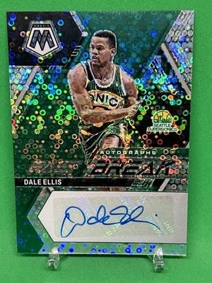 2022-23 Dale Ellis Auto Panini Mosaico Fast Break Disco Verde Foto 1 de 4