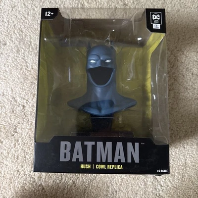 IN STOCK! DC Direct Prop Replica Wave 2 Batman HUSH 1:3 Scale Cowl Dmg Box - Image 1 of 4