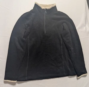 Kuhl Alfpaca Fleece 1/4 Zip Pullover schwarz Sweater Damen XL Sherpa Jacke  - Bild 1 von 13
