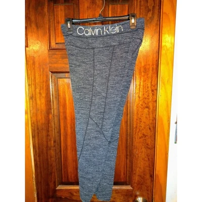 Calvin Klein Gray Heathered High Waist Capri Leggings Womens L/G - Image 1 of 4