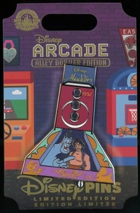 DLR Aladdin and Genie Alley Bowler Arcade Oktober LE Disney Pin 168642 - Bild 1 von 1