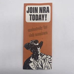 Vintage NRA National Rifle Association Membership Brochure - Picture 1 of 4