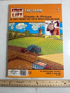 1986 - Stick and Lift The Farm by Graham Percy Paperback Activity Book - Picture 1 of 11